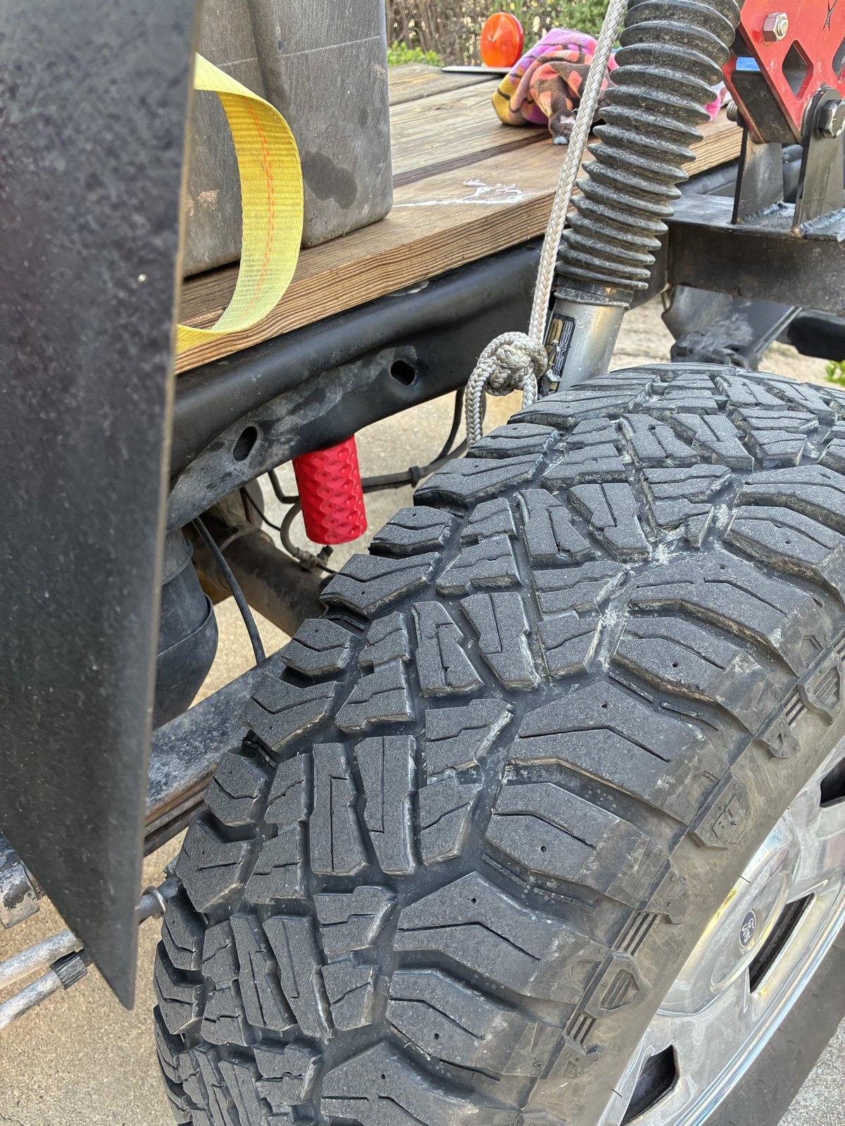Early POLYSTOP prototype installed on the post-runner frame